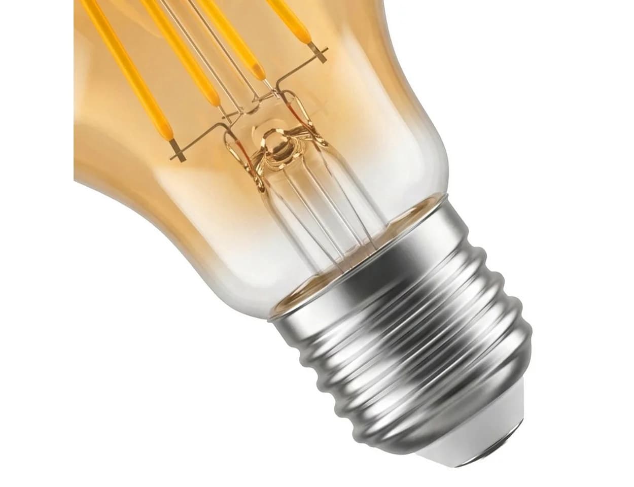 hofstein LED-Leuchtmittel 2er Set E27 7W Warmweiß Dimmbar Filament Amber - Bild 4