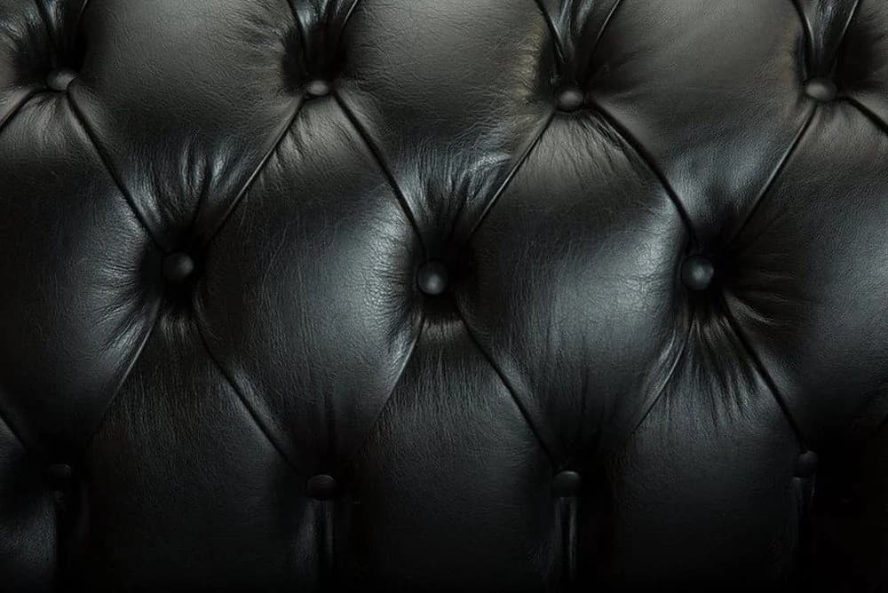 JVmoebel 3-Sitzer Chesterfield Sofa Schwarz Kunstleder - Bild 5