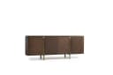 JVmoebel Sideboard Braun mit Goldenen Füßen Modernes Design Bild 1