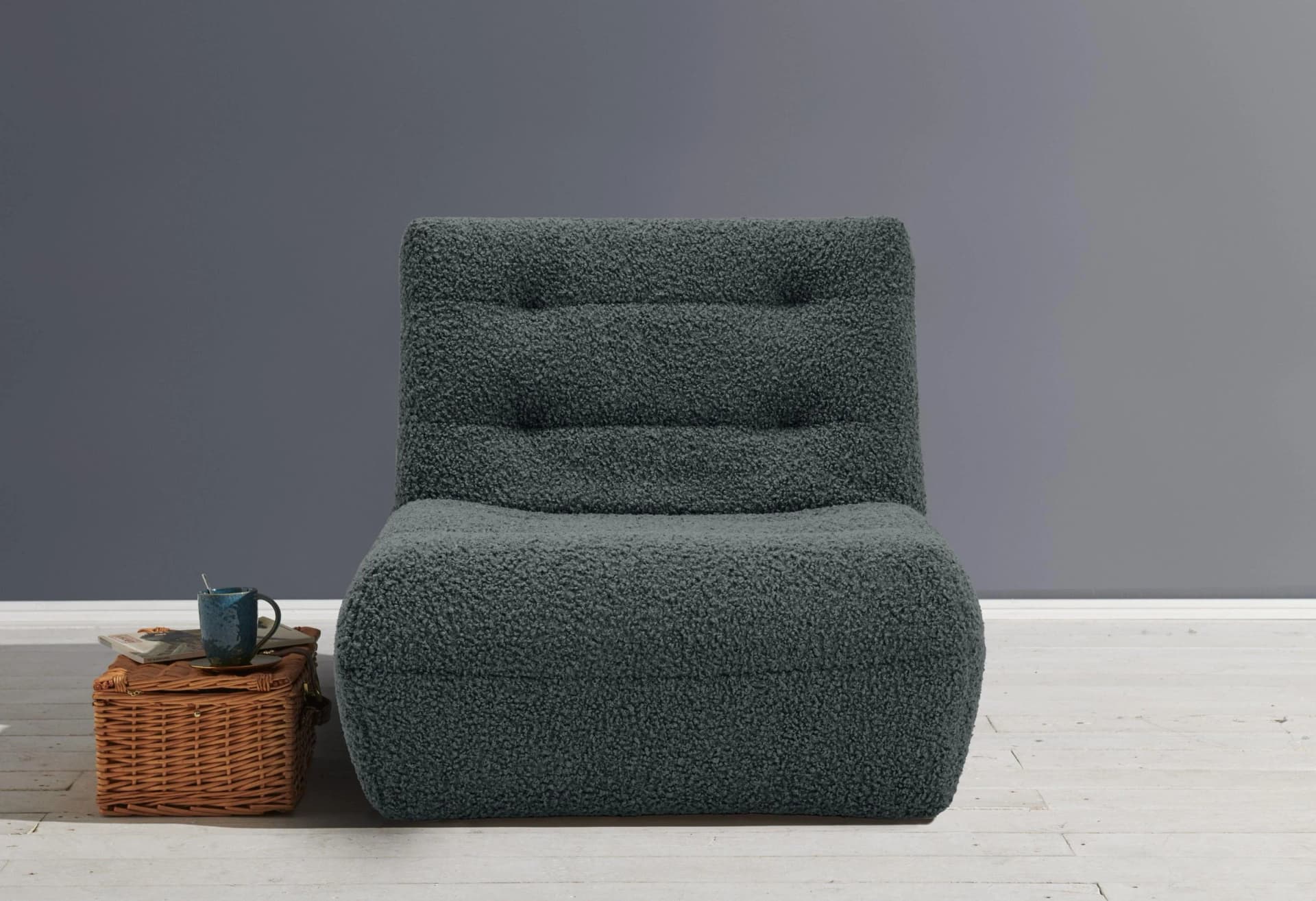 ELL + ELL Schlafsofa Vanja Anthrazit