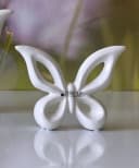 TIZIANO Schmetterling Lia - Keramik Tierfigur Creme-Weiß Bild 2