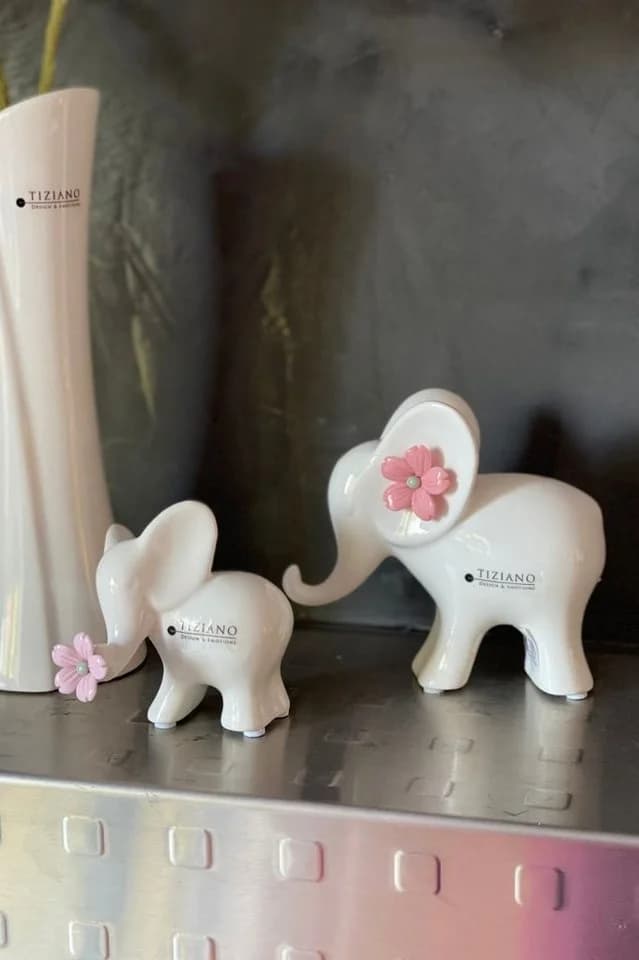 TIZIANO - DESIGN & EMOTIONS Dekofigur Elefant Leon mit Blüten - Bild 4