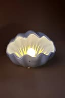 TIZIANO - DESIGN & EMOTIONS Dekofigur Muschel Salino LED blau/beige Bild 5