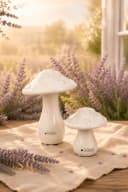 TIZIANO Design Dekofigur Pilz Ponti Creme-Weiß Keramik Bild 4