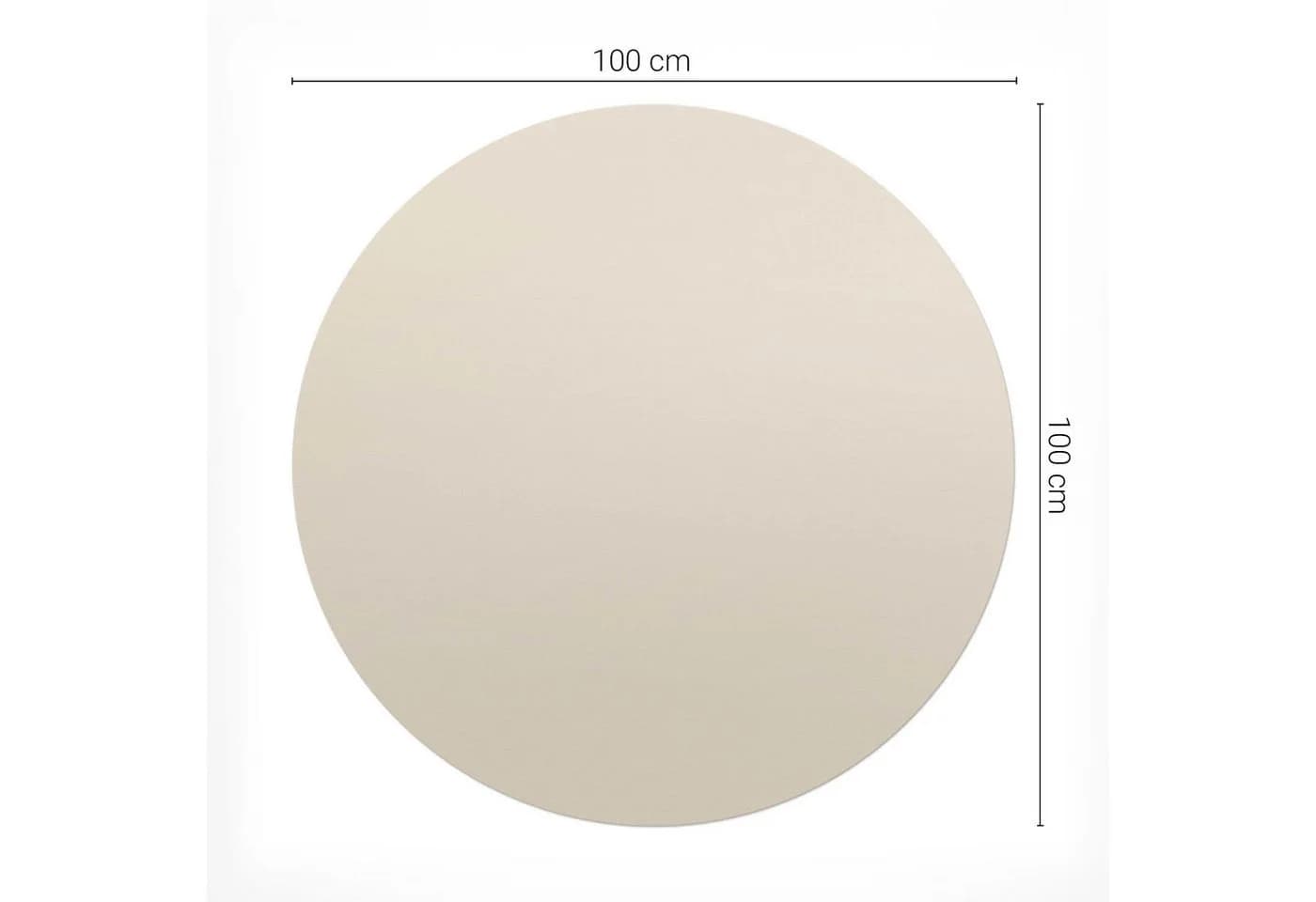 Tulup Bodenschutzmatte Bürostuhlunterlage Beige Vinyl - Bild 4