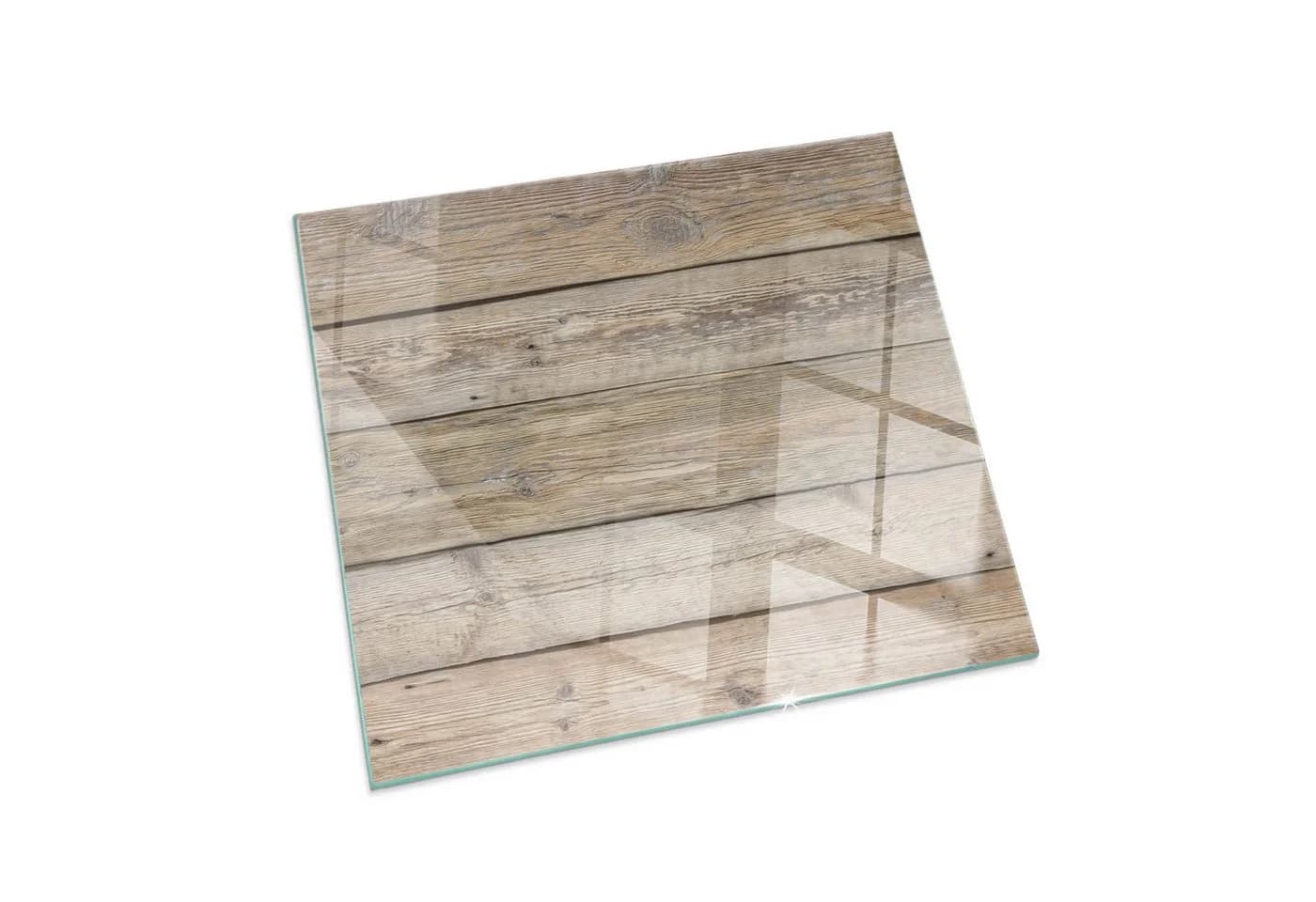 Tulup Bodenschutzplatte Beige Gehärtetes Glas Kaminofen Schutz - Bild 2