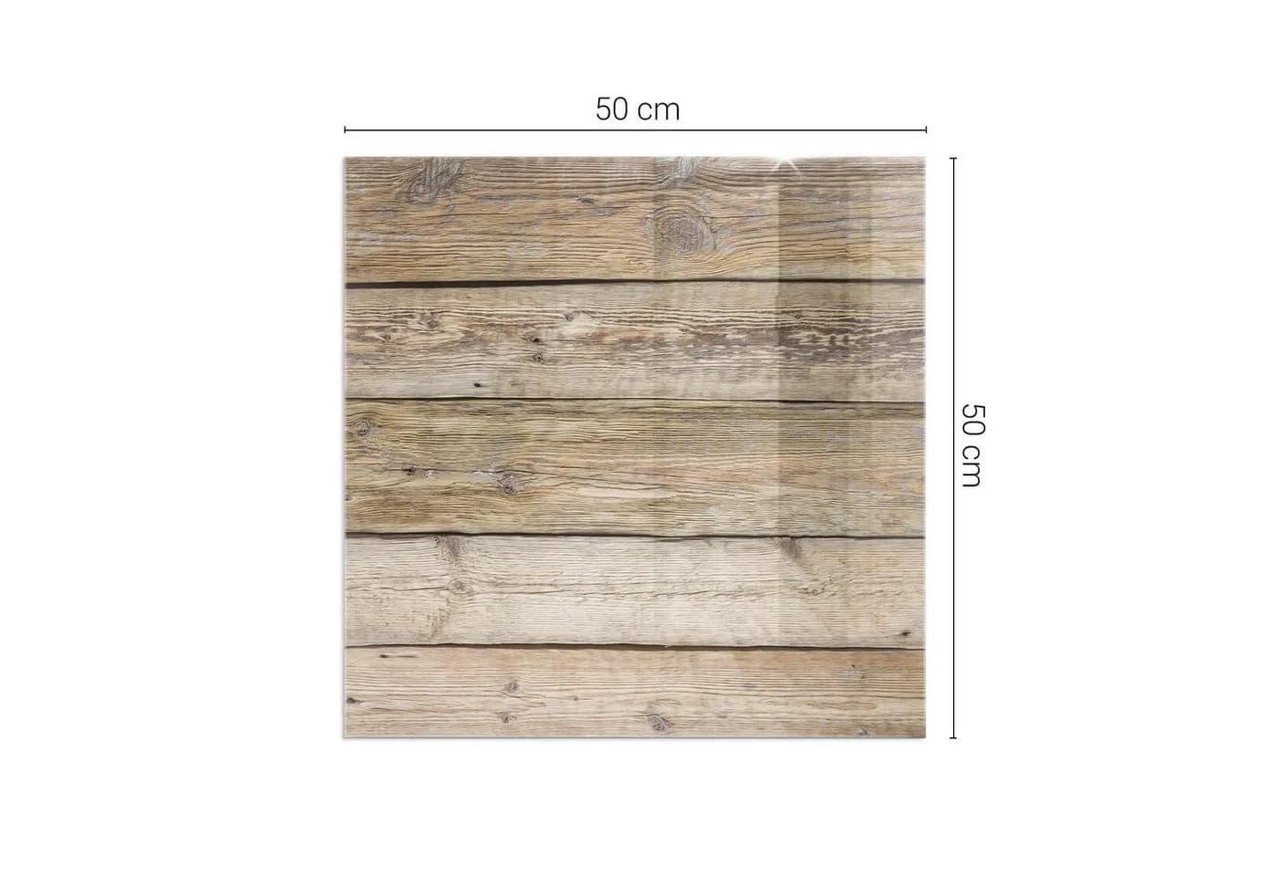 Tulup Bodenschutzplatte Beige Gehärtetes Glas Kaminofen Schutz - Bild 4