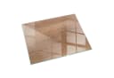Tulup Bodenschutzplatte Braun Gehärtetes Glas Mit Holzmuster Bild 2
