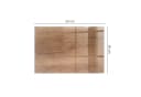 Tulup Bodenschutzplatte Braun Gehärtetes Glas Mit Holzmuster Bild 4