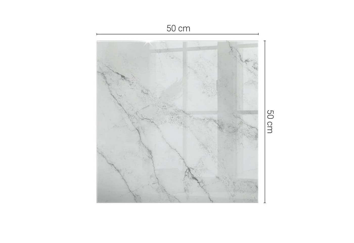 Tulup Tischplatte Glas Marmor-Muster Modern - Bild 4