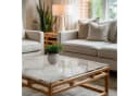 Tulup Tischplatte Glas Marmor Eleganter Marmor mit Adern Bild 1