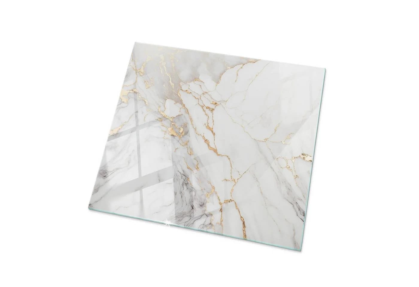 Tulup Tischplatte Glas Marmor Eleganter Marmor mit Adern - Bild 2
