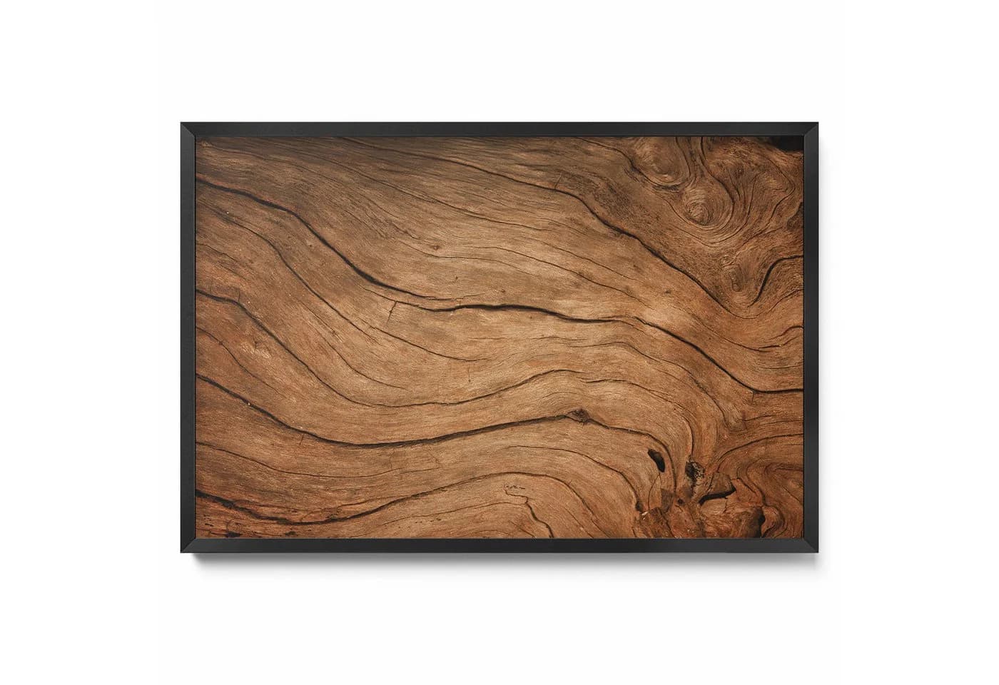 Tulup Magnettafel Braun mit schwarzem Rahmen