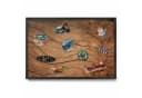 Tulup Magnettafel Braun mit schwarzem Rahmen Bild 2