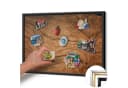 Tulup Magnettafel Braun mit schwarzem Rahmen Bild 3