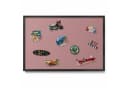 Tulup Magnettafel mit schwarzem Rahmen, Magnetisches Memoboard Bild 2
