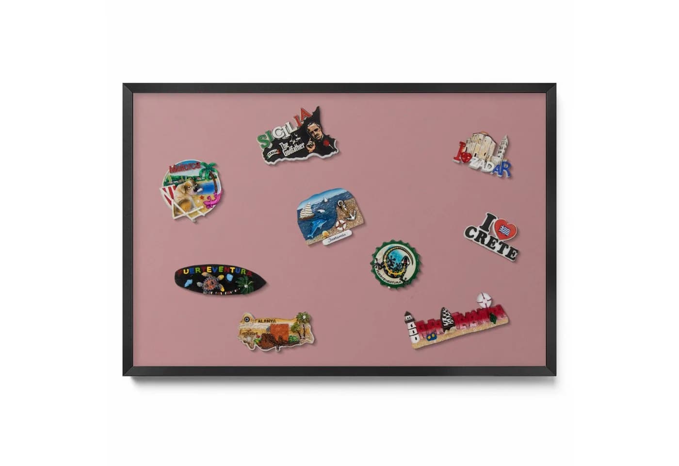Tulup Magnettafel mit schwarzem Rahmen, Magnetisches Memoboard - Bild 2