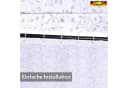 ANRO Duschvorhang FASTY Grau Blätter Anti-Schimmel Polyester Bild 3