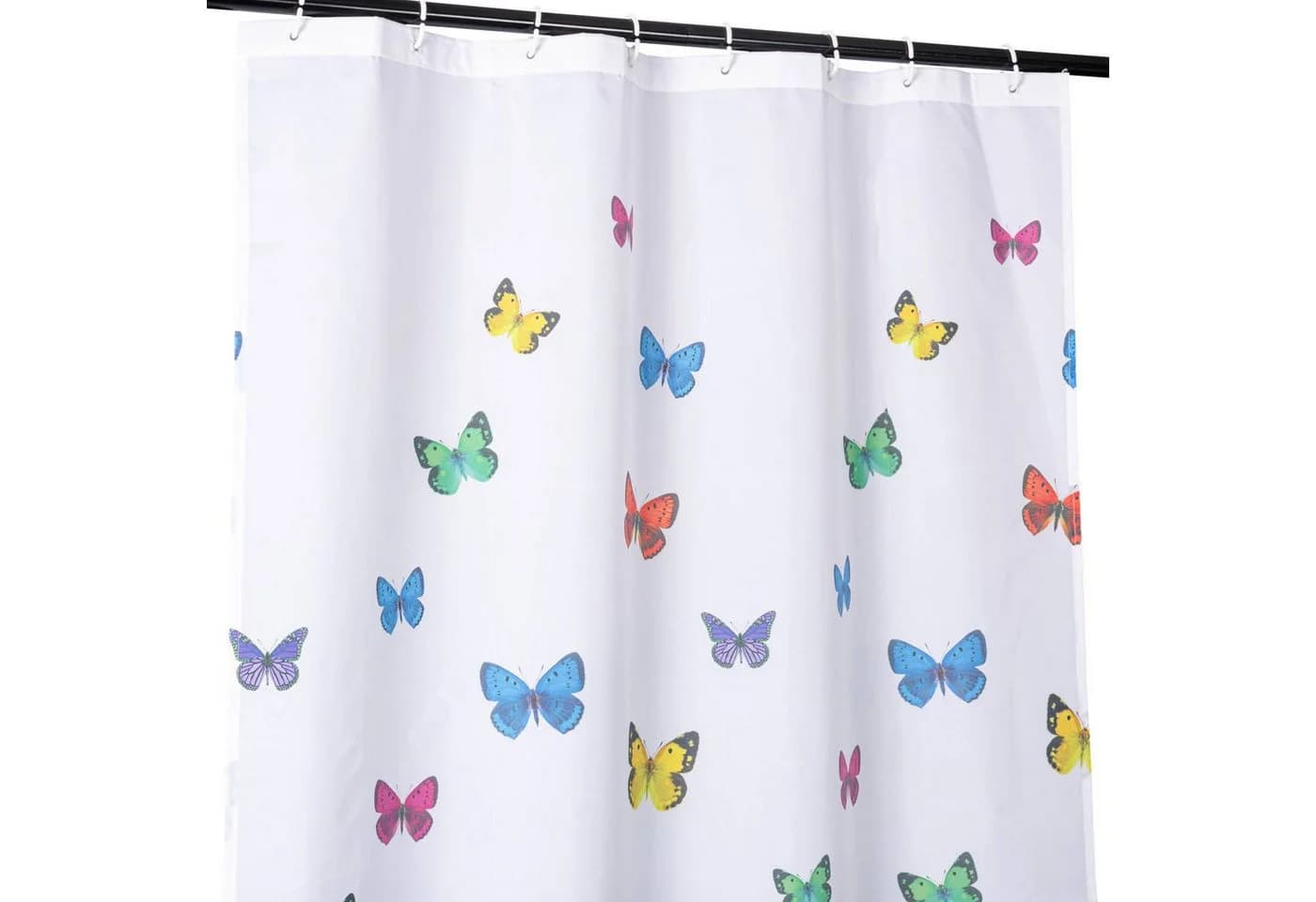 ANRO Duschvorhang Breite 120 cm Buntes Schmetterlinge-Motiv - Bild 2
