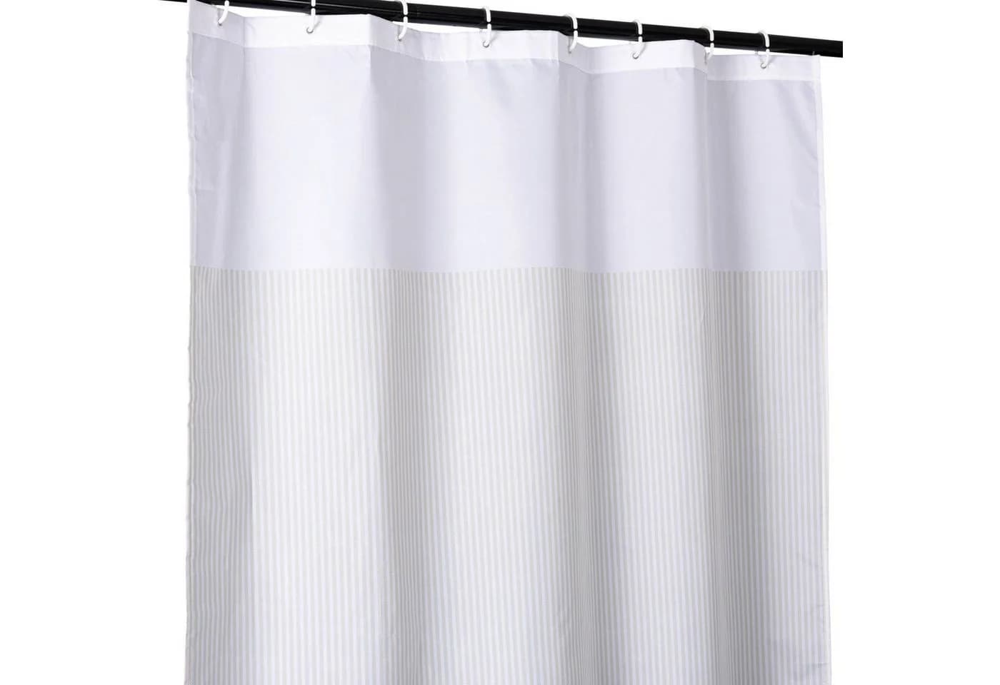 ANRO Duschvorhang FASTY Beige Polyester Anti-Schimmel - Bild 2