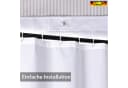 ANRO Duschvorhang FASTY Beige Polyester Anti-Schimmel Bild 3