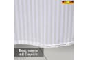 ANRO Duschvorhang FASTY Beige Polyester Anti-Schimmel Bild 4