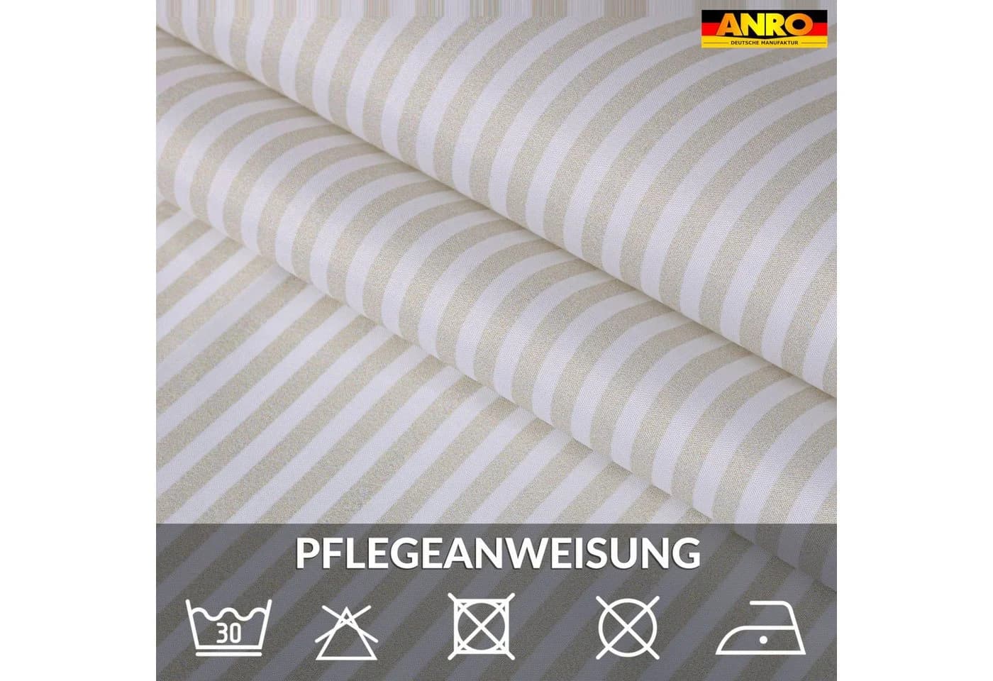 ANRO Duschvorhang FASTY Beige Polyester Anti-Schimmel - Bild 5