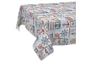 ANRO Tischdecke abwaschbar maritim Patchwork Rot Bild 2