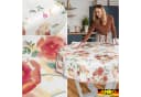 ANRO Wachstuch-Tischdecke Rund 100cm Rot Mohnblumen Bild 5