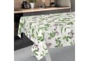 ANRO Tischdecke Feldblumen abwaschbar Wachstuch Grün 140cm Bild 1