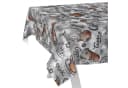 ANRO Wachstuch Tischdecke Grau Braun Kaffee-Motiv Abwaschbar Bild 2