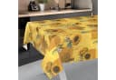 ANRO Tischdecke Sonnenblume Abwaschbar Wachstuch Gelb 140cm Bild 1