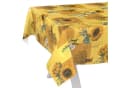 ANRO Tischdecke Sonnenblume Abwaschbar Wachstuch Gelb 140cm Bild 2