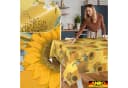 ANRO Tischdecke Sonnenblume Abwaschbar Wachstuch Gelb 140cm Bild 5