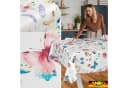 ANRO Tischdecke Schmetterlinge Abwaschbar Wachstuch Lotuseffekt Bild 5