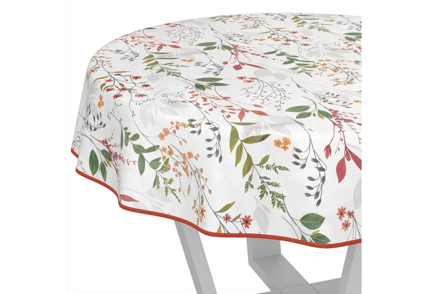 ANRO Tischdecke Natur abwaschbar Wachstuch 100cm - Bild 2