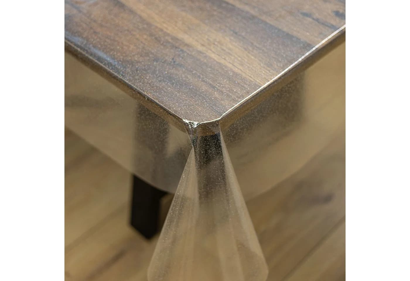 ANRO Tischdecke Glitter Transparent 140cm - Bild 3