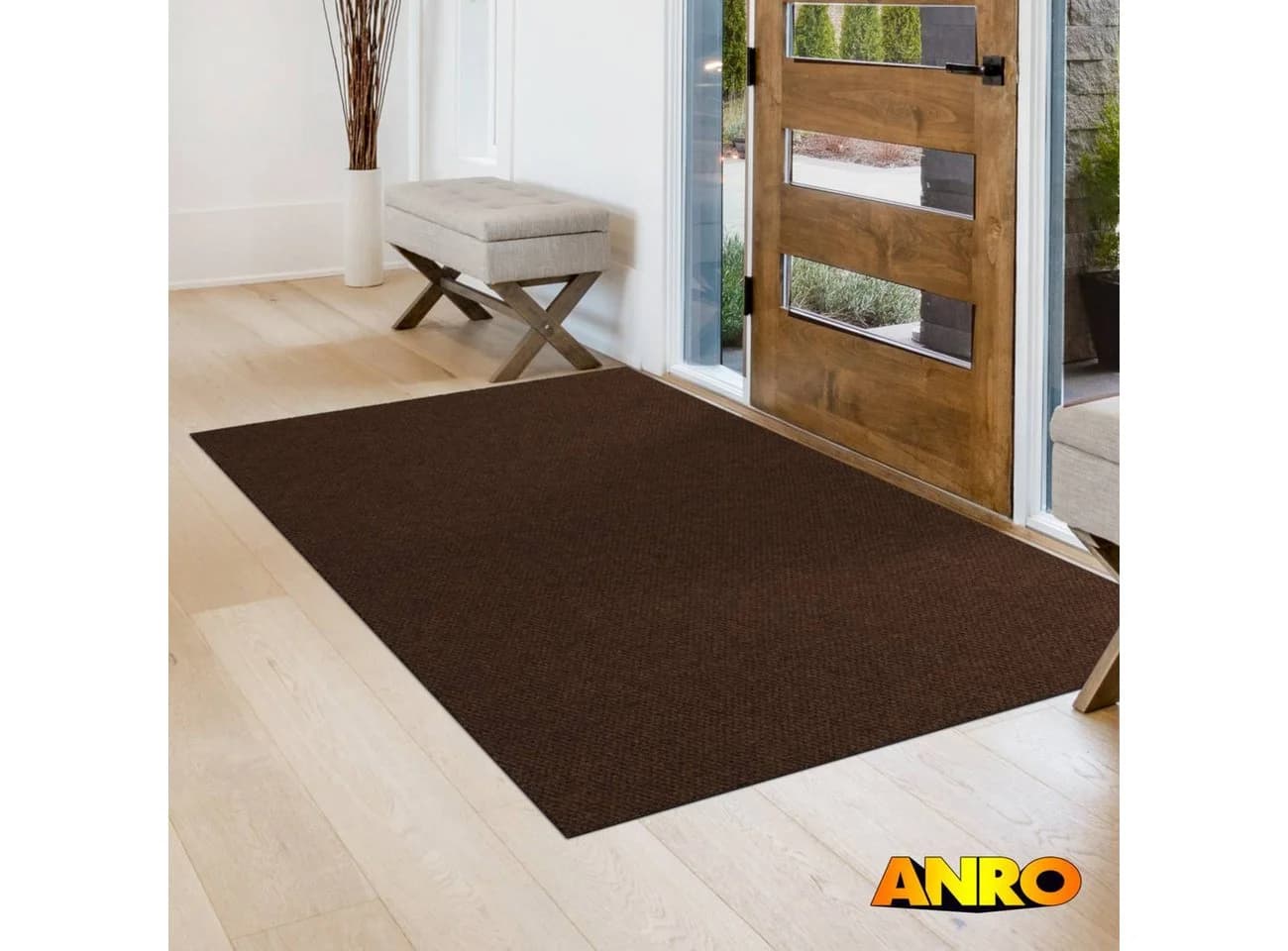 ANRO Läufer BOB 8mm Sauberlaufmatte Braun Rutschfest - Bild 3
