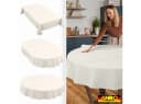 ANRO Tischdecke Barcelona Beige Abwaschbar Boho Bild 1