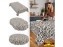 ANRO Tischdecke Barcelona Schwarz Abwaschbar 90x130cm Bild 1