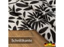 ANRO Tischdecke Barcelona Schwarz Grafisch Blumen Abwaschbar Bild 3