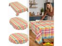 ANRO Tischdecke Barcelona Oldschool Karo Bunt Wasserabweisend Bild 1