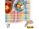 ANRO Tischdecke Barcelona Oldschool Karo Bunt Wasserabweisend Bild 5