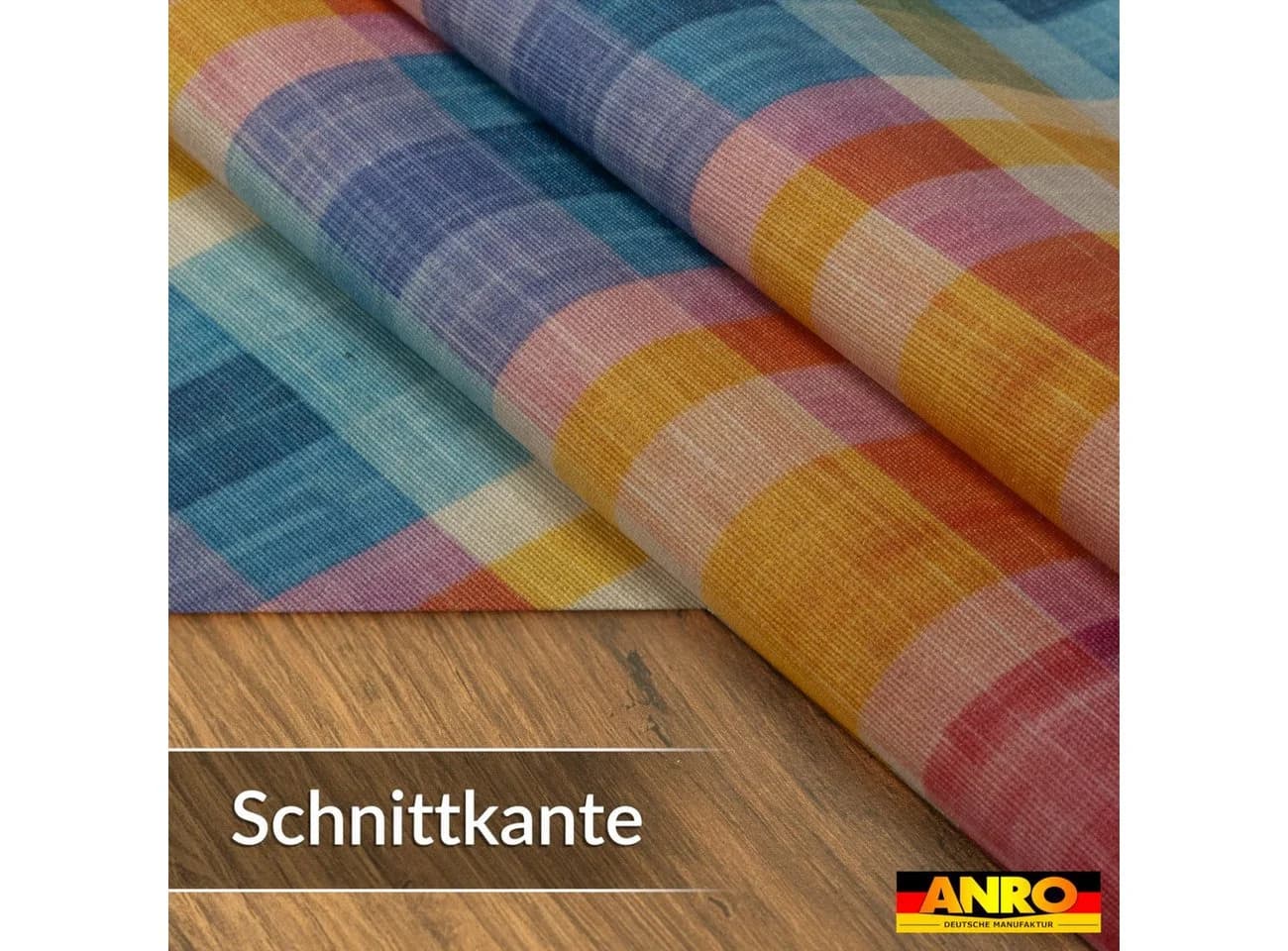 ANRO Tischdecke Barcelona Bunt Oldschool Karo wasserabweisend - Bild 3