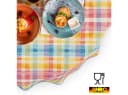 ANRO Tischdecke Barcelona Bunt Oldschool Karo wasserabweisend Bild 5