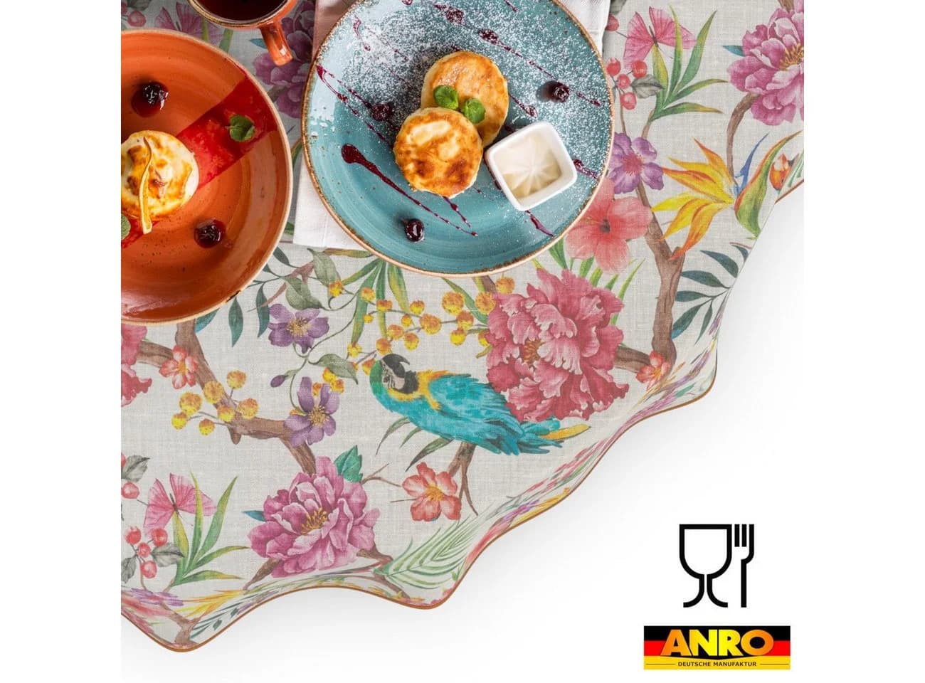 ANRO Tischdecke Bilbao abwaschbar bunt Tropisch - Bild 5