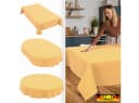 ANRO Tischdecke Barcelona Retro Muster Gelb wasserabweisend Bild 1