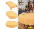 ANRO Tischdecke Barcelona Retro Muster Gelb wasserabweisend Bild 1