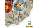 ANRO Tischdecke Madrid Abwaschbar Grau Stoff Bild 5