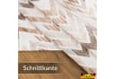 ANRO Tischdecke Zickzack Braun abwaschbar mit Paspelband Bild 3
